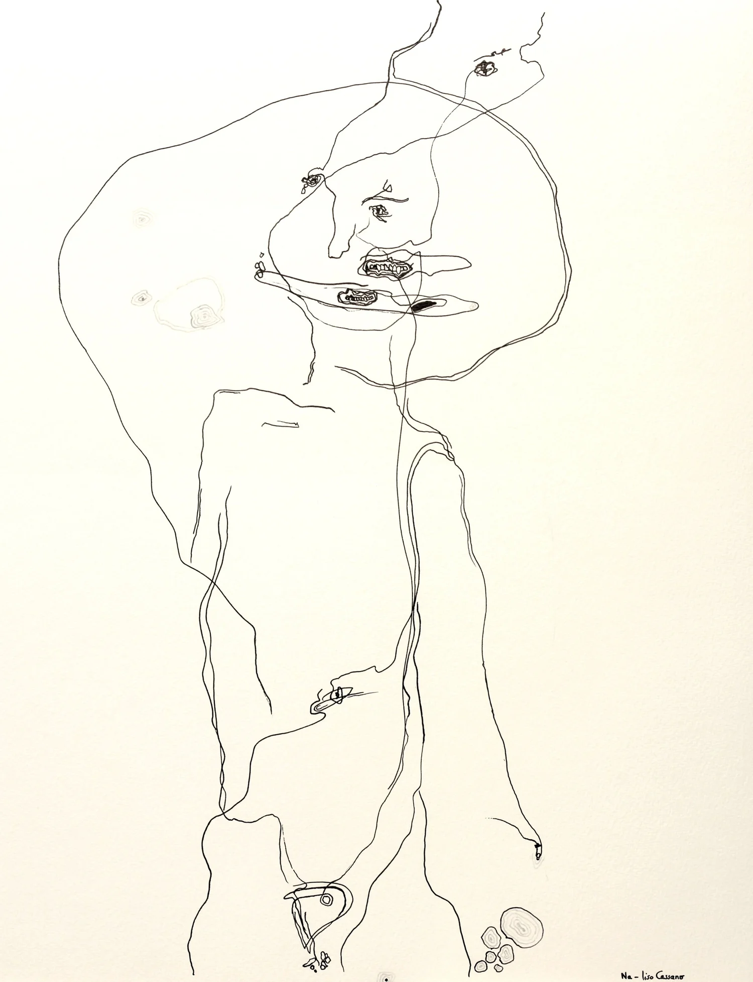 Corporeal Geography - Na — encre de chine, 2024